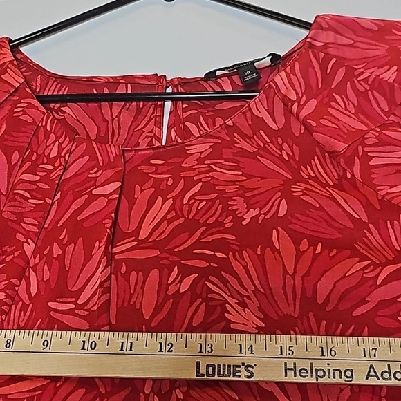 Banana Republic Ladies Ruffle Blouse Sz XL - Picture 8 of 9